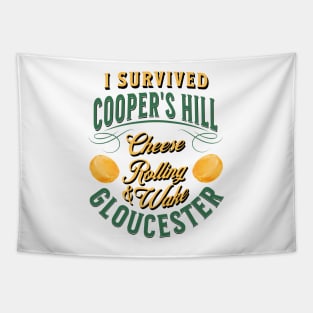 I survived Cooper's Hill Cheese Rolling & Wake Gloucester Tapestry