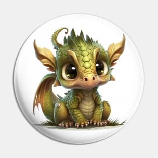 Cute Baby Dragon - Squirt Pin