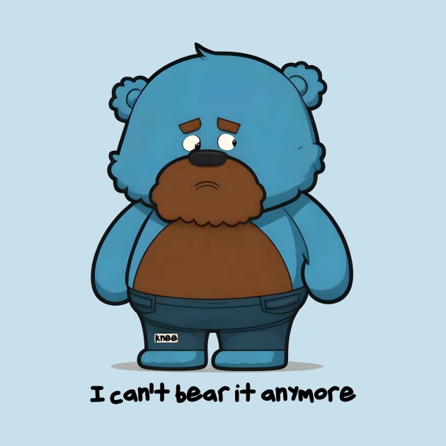 Melancholy Bear by My Geeky Tees - T-Shirt Designs