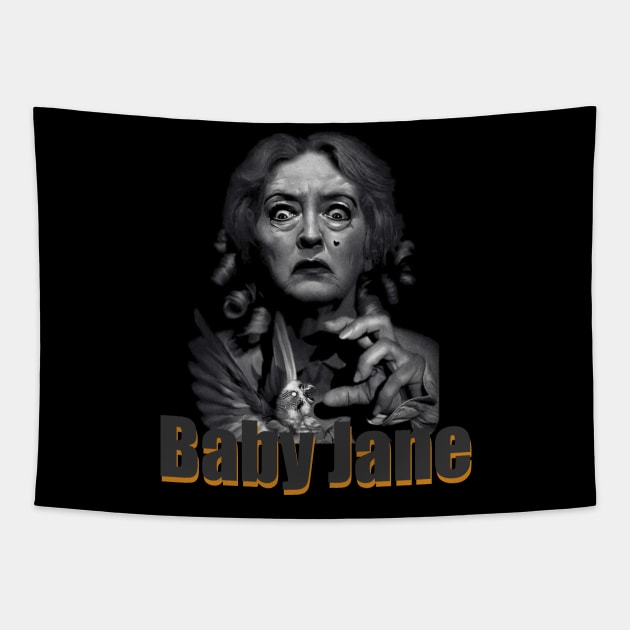 baby jane // horror (Vintage) Tapestry by framehead