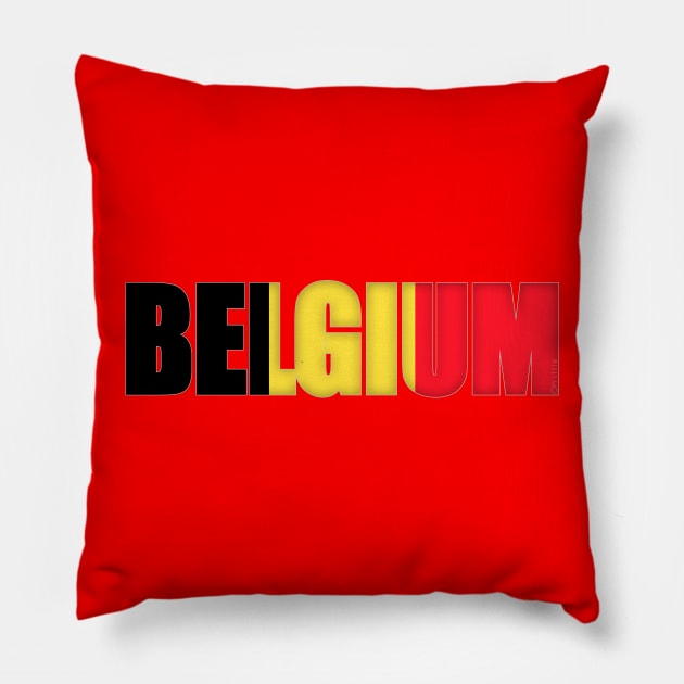 Belgium Belgique Pillow by SeattleDesignCompany