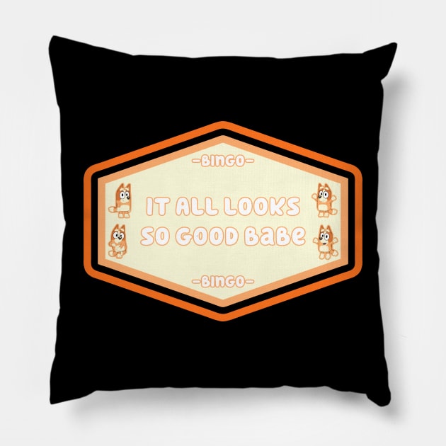 Bingo Quotes Pillow by Gunung Sambojorka