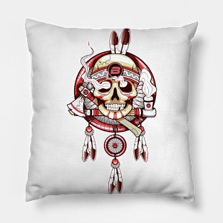 Native American BASSic Skull Pillow