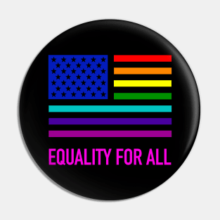 Gay Pride US Flag shirt Pin