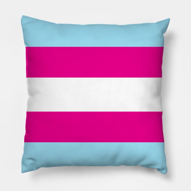 Transgender Pride Flag Pillow by s.hiro