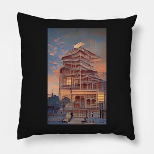 Stunning Ukiyo-e Architecture: Japanese Art Prints Pillow