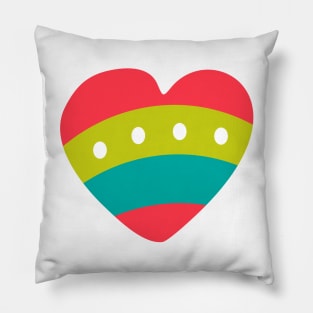 Multi-colored heart Pillow