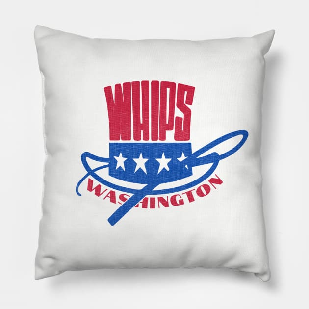 Defunct Washington Whips Soccer Pillow by LocalZonly