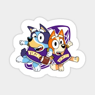 Bluey vikings football Magnet