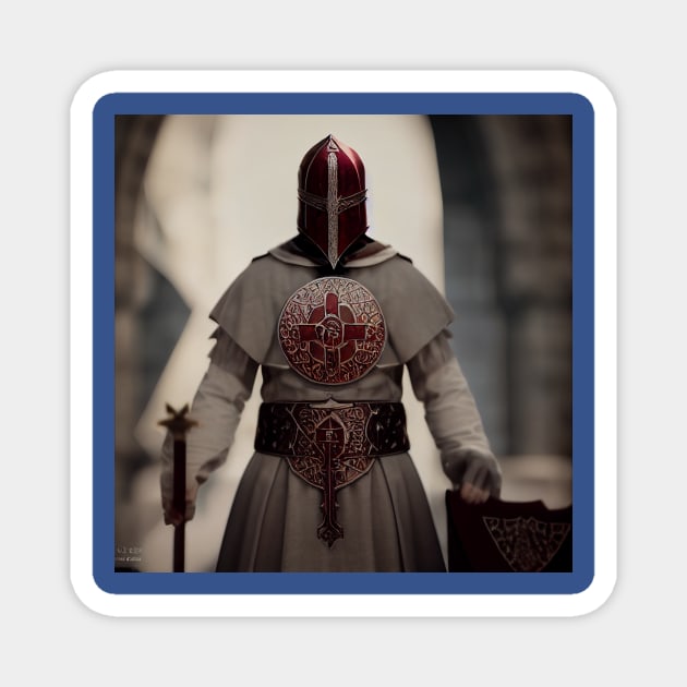 Knights Templar in The Holy Land Magnet by Grassroots Green