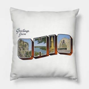 Greetings from Ohio Pillow