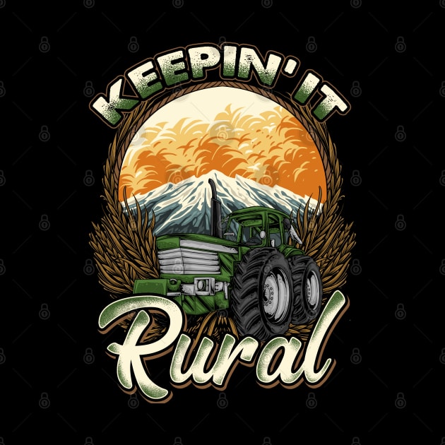 Farmer Farming | Keepin' It Rural | Farm Row Crop Tractor by JakesRWild