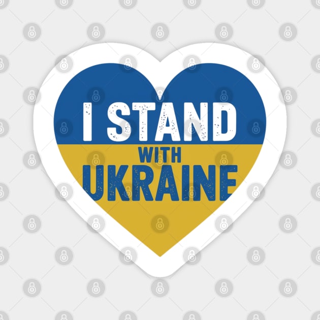 I Stand With Ukraine Magnet by Creatifly Graphic Tees