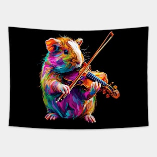 Guinea Pig Playing Violin Tapestry