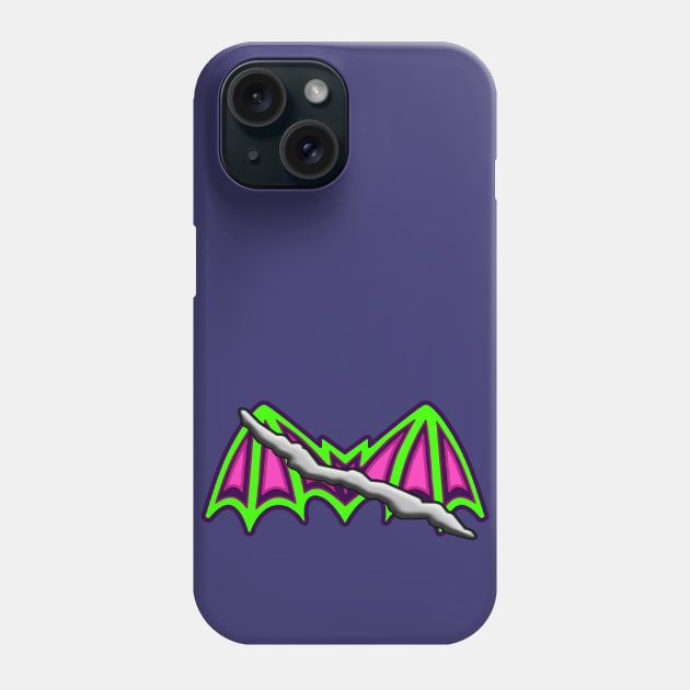 Battle Armor Bat DAMAGE Phone Case by Python Patrol