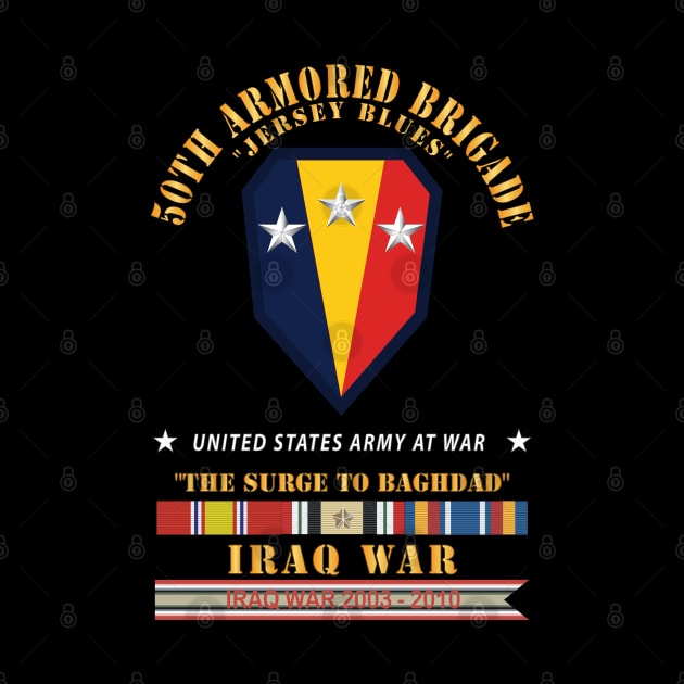 50th Armored Brigade - Jersey Blues - SSI - The Surge - Iraq w Streamer - IRAQ SVC X 300 by twix123844