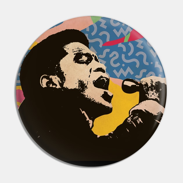 Vintage Poster - James Brown Style Pin by Pickle Pickle