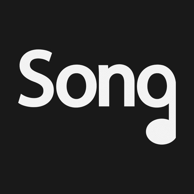 Song typography design by Geometric Designs