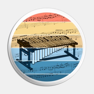 Marimba Music Notation Marimbist Percussionist Musician Pin