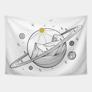 Mountain Space Tapestry