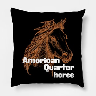 american quarter horse Pillow