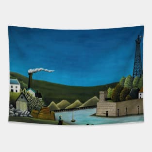 La Seine A Suresnes by Henri Rousseau Tapestry