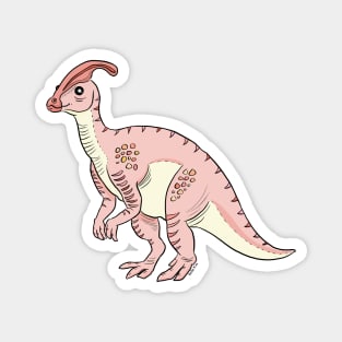 Pink parasaurolophus Magnet