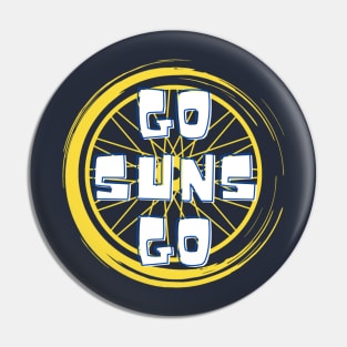 Sun Wheelers 'Go' Logo Pin