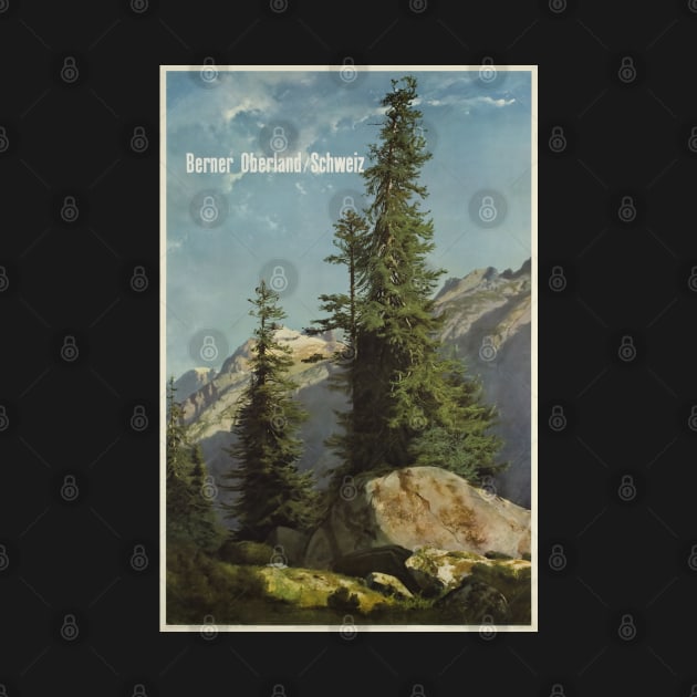 Berner Oberland,Switzerland,Travel Poster by BokeeLee