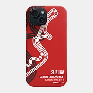 Suzuka Race Track (Red) Phone Case