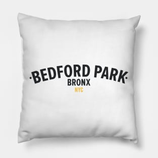 New York Bronx - Bedford Park Bronx Schriftzug - Bronx Logo - Bedford Park NYC Pillow