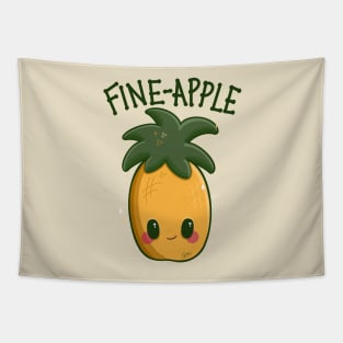 “Fine-apple” Happy Cute Pineapple Tapestry