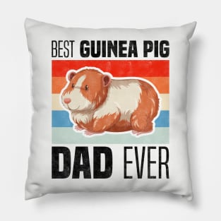 Best Guinea Pig Dad Ever, Rodents and Father's Day Pillow