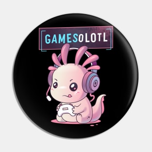 Gamesolotl - Axolotl Gamer Pin