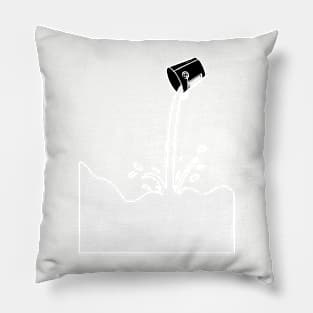 funny creative cool cute fun humor whitewasher design Pillow