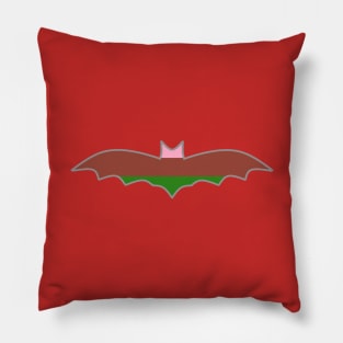 Gynesexual/Gyneromantic Pride Flag: Halloween Bat Pillow