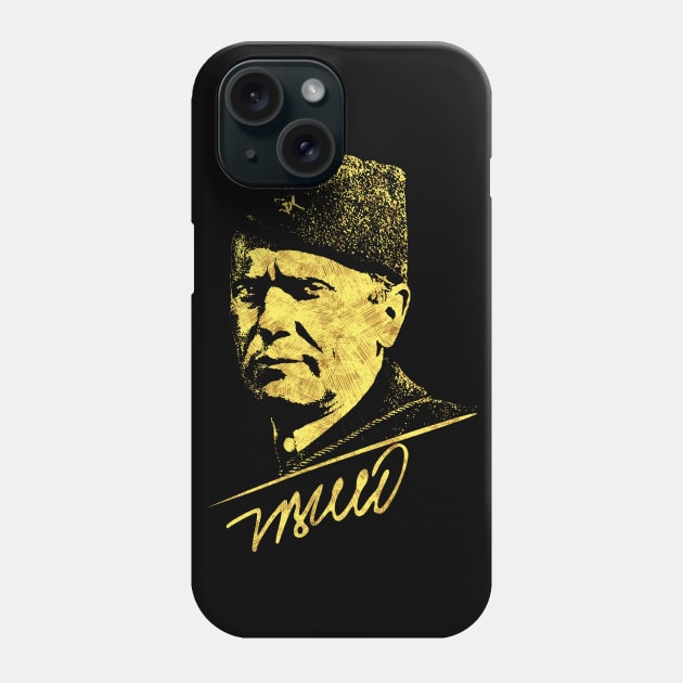 Josip Broz TITO the President of Yugoslavia SFRJ Abstract Portrait Phone Case by Naumovski