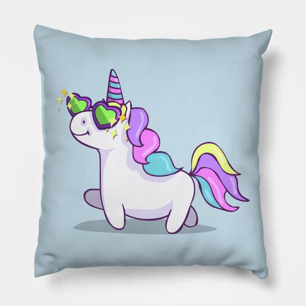 Fabulous Unicorn Pillow by AnishaCreations
