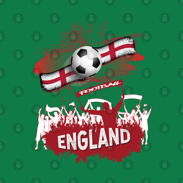 Disover England Is Football Nation - Football Lover - T-Shirt