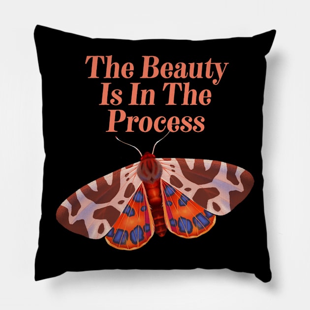 The Beauty Is In The Process - Cute Butterfly Pillow by Animal Specials