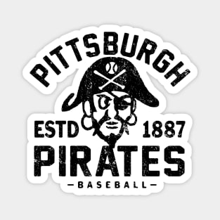 Pittsburgh Pirates Retro 2 by Buck Tee Originals Magnet