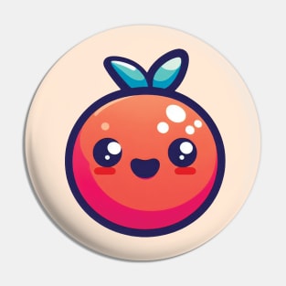 Cute Smiley Tomato Emoji Pin