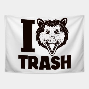 I Love Trash Possum Tapestry