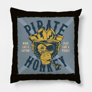 Pirate monkey- work like a Captain, play like a Pirate Pillow