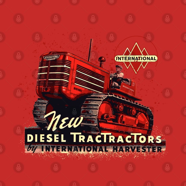 International diesel tractors by Midcenturydave