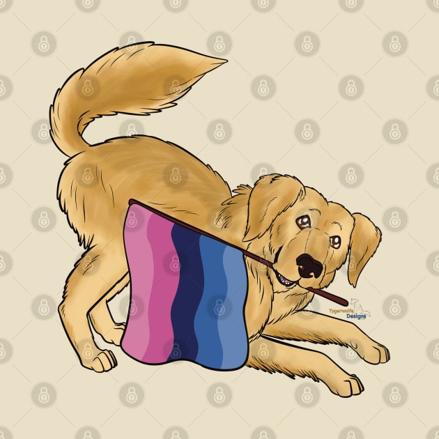 Pride Doggos Alternates: Omnisexual Golden Retriever by tygerwolfe