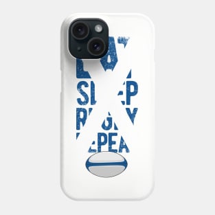 Eat sleep rugby repeat Scotland rugby Phone Case