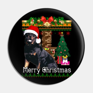 Ugly Christmas Sweater ROTTWEILER Pin