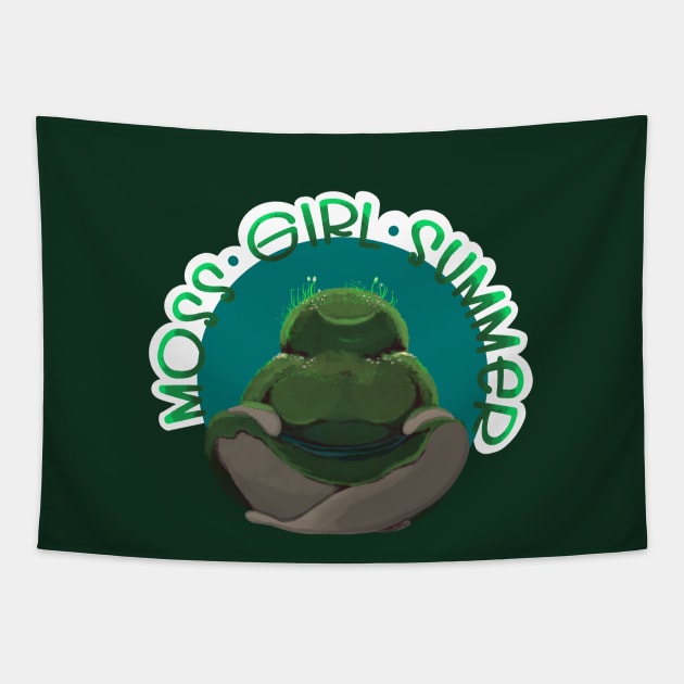 Moss Girl Summer Tapestry by CaseyHWilkinson