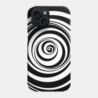 Wobbly spiral illusion Phone Case